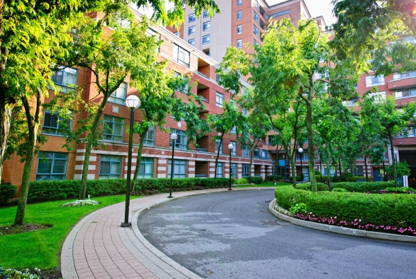Condo association common area treated for mosquitoes and ticks